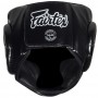 Fairtex HG13 Боксерский Шлем Тайский Бокс "Diagonal Vision Sparring" Черный